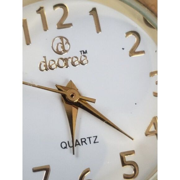 VINTAGE decree White Gold Tone Quartz Women's 90s Y2K Watch- PT1715 - Picture 6 of 10